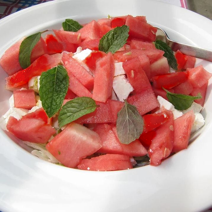 Watermelon Strawberry Salad