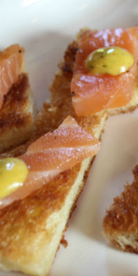 A Piece Of Gravlax With Mustard Sauce On Brioche Was The Star Of The Food Pairing Web